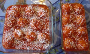 Boulettes sauce tomate avant cuisson