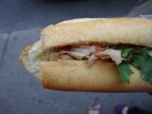 Sandwich vietnamien dans quartier chinois