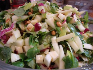 Salade pommes vertes et cheddar